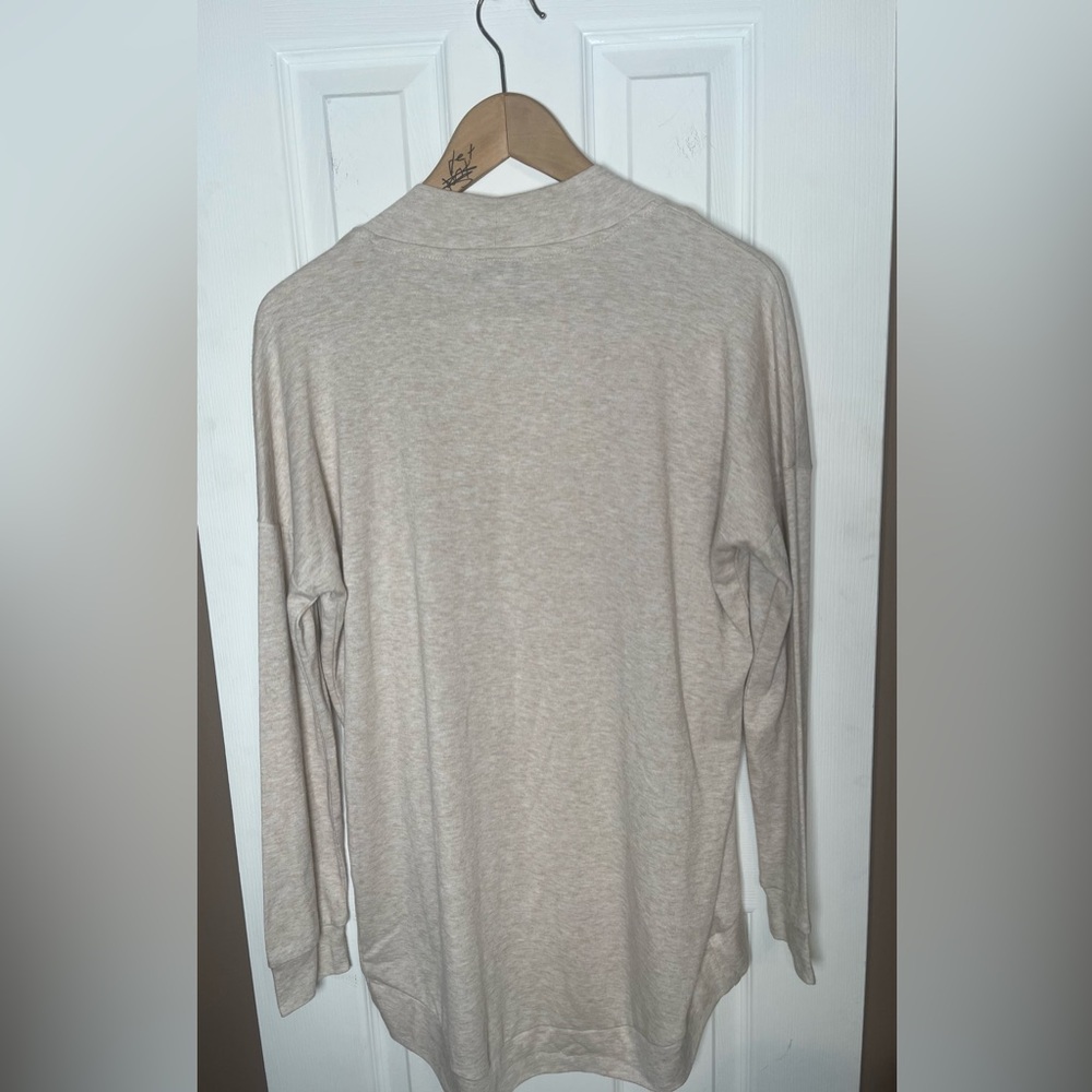 Olive + Oak Women's Sweater Size Small Open Front Cardigan Long Sleeve Cream - Picture 9 of 17